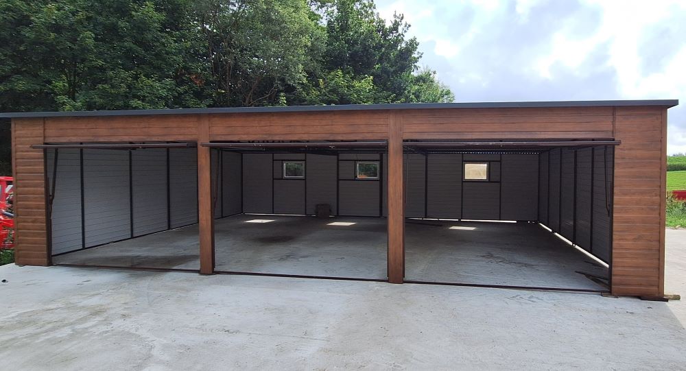 garaż na 3 samochody na wymiar